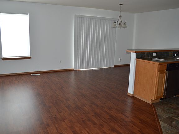Living room and dining room