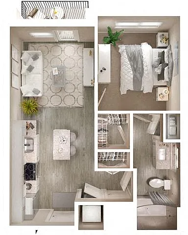Floor plan A1 Balcony