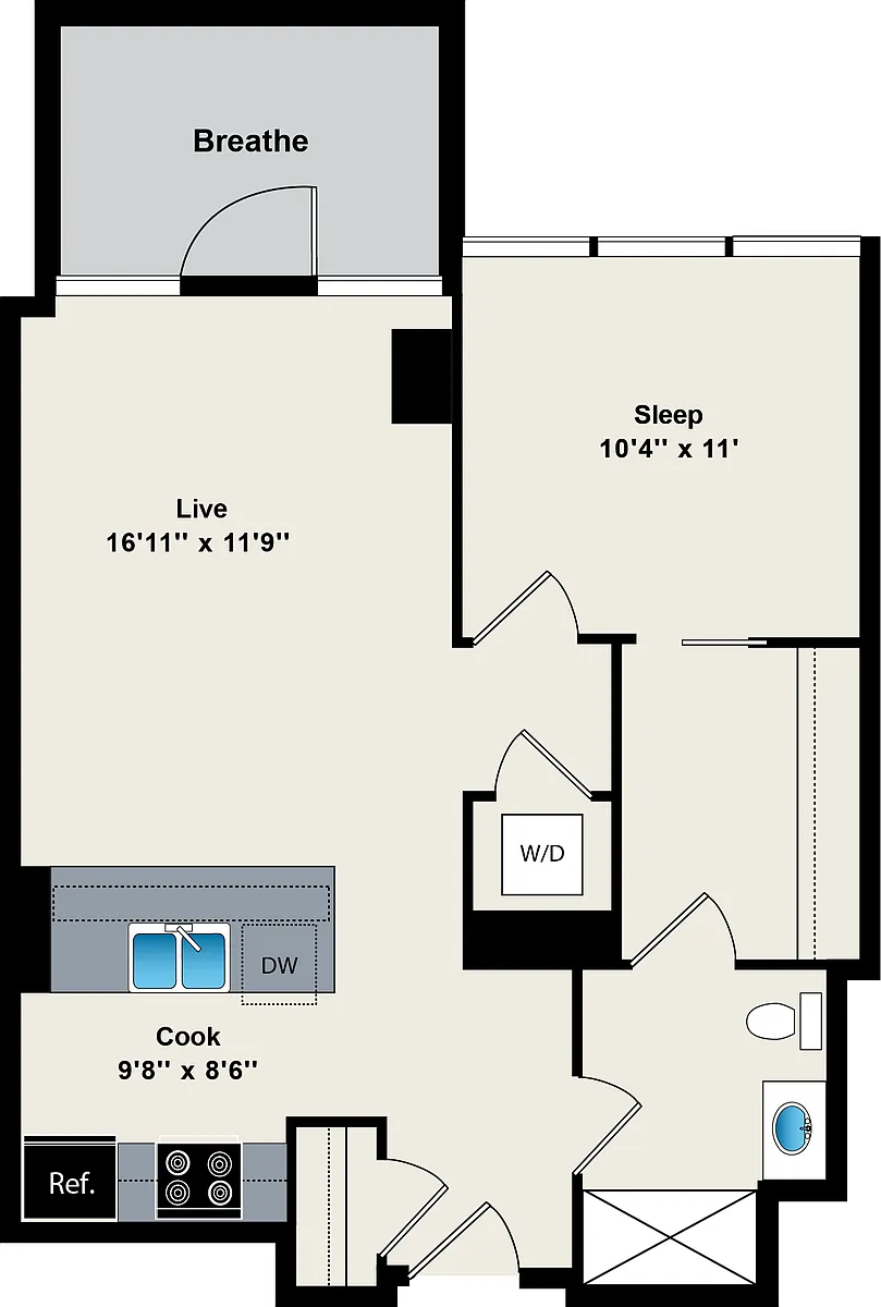 Floor plan A8 - 504