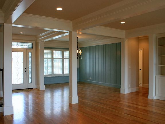 Front entry and formal dining room