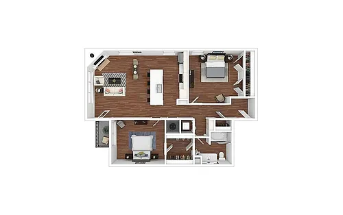 Floor plan Peach - Renovated