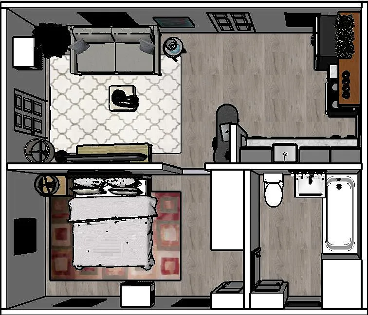 1 bed, 550 sqft, $1,500 — Photo 2