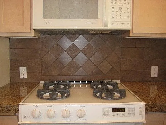 New tile and granite counters