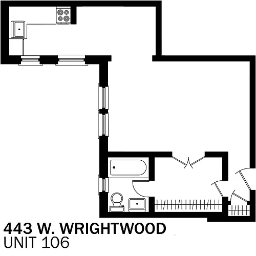 Floor plan studio 106