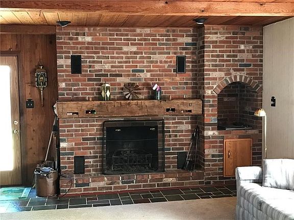 Wood Burning Fireplace with Electric Grill