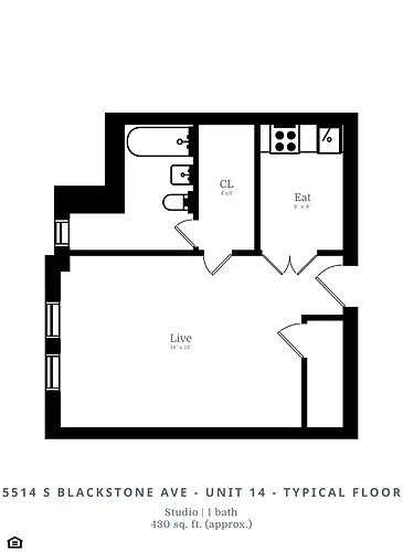 Floor plan Studio (A3)