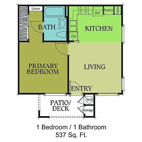 Floor plan 1 Bedroom