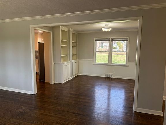 Dining Room with built in cabinets