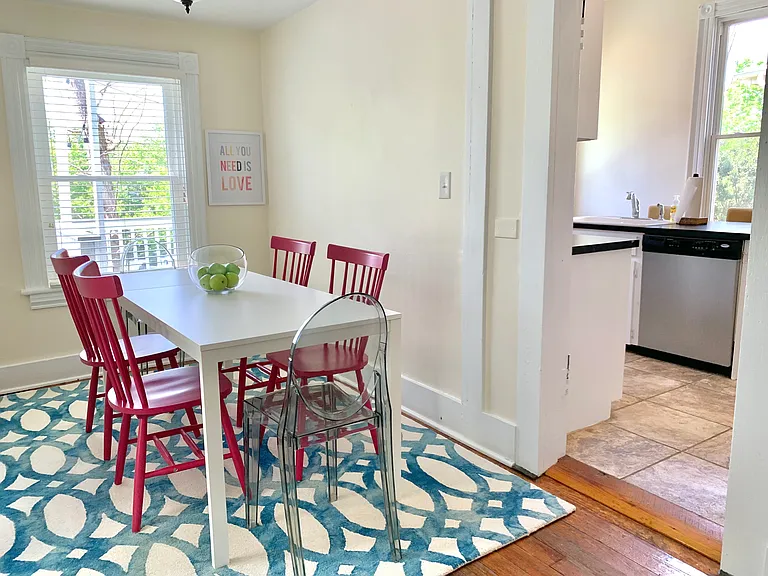 Private dining area adjacent to kitchen
