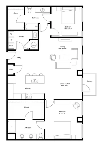 Floor plan The Tower B11 Penthouse