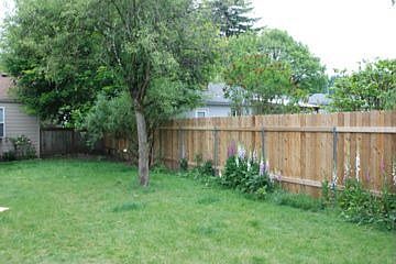 New fence in large back yard