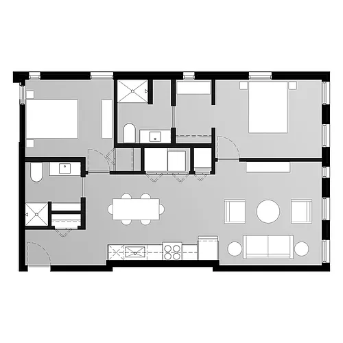 Floor plan 2B