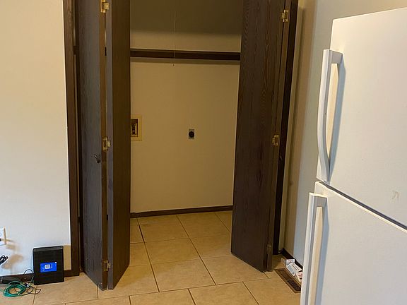 Laundry hookups off of dining area.