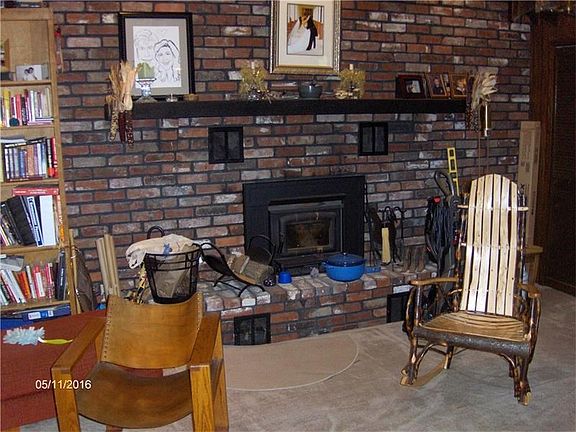 Insert in fireplace.