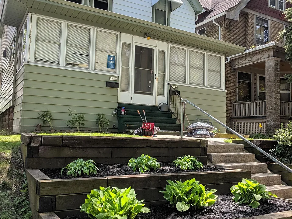 Front terraces viewed from the street