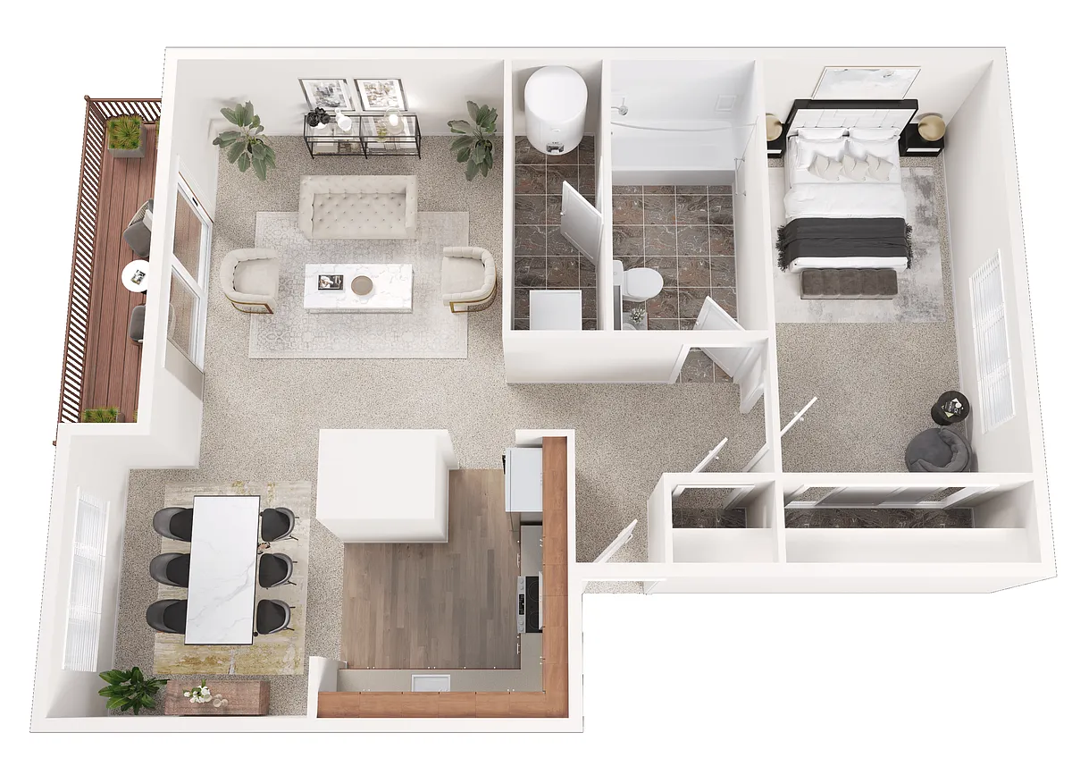 Floor plan One Bedroom