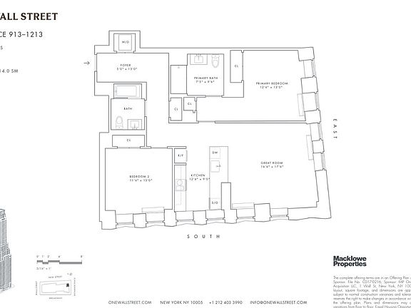 2nd image of 1 Wall St APT 1213