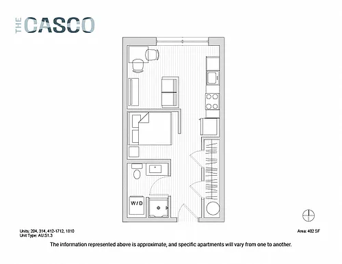Floor plan The Casco - Deer Isle
