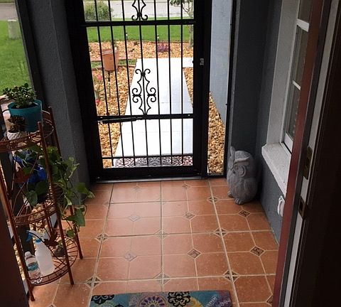 Screened Front Door