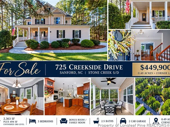 725 Creekside Dr, Sanford, NC 27330