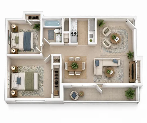Floor plan 2 Bedroom