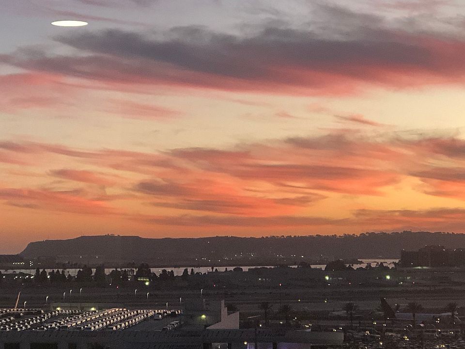 Sunset over Point Loma from Living Room
