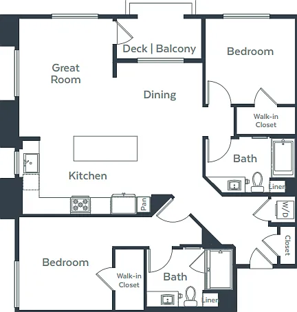 B3a: 1bed 1bath B3a: 1bed 1bath