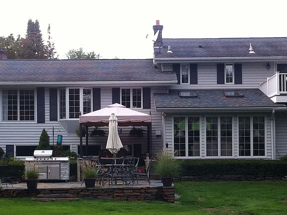 New Goshen stone patio