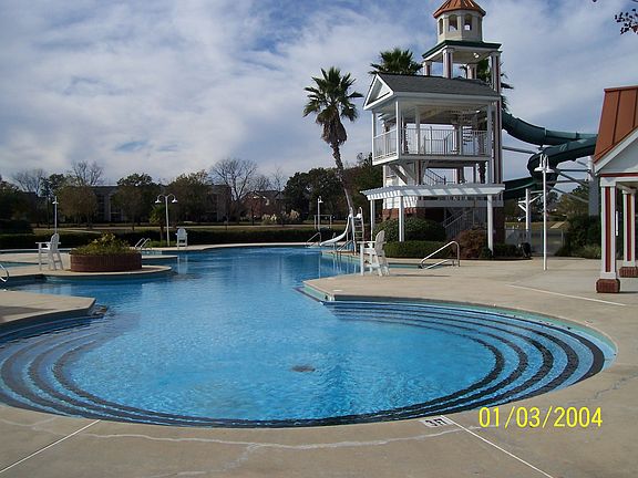 View of giant water slide