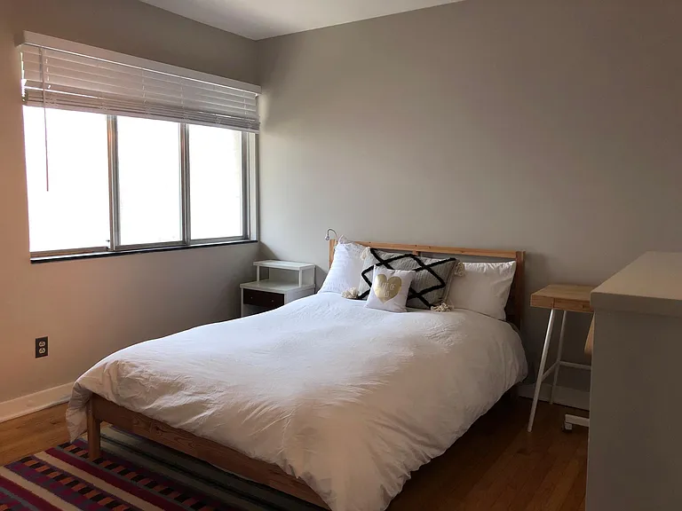 Bedroom 2 has a huge closet and view of field and woods.