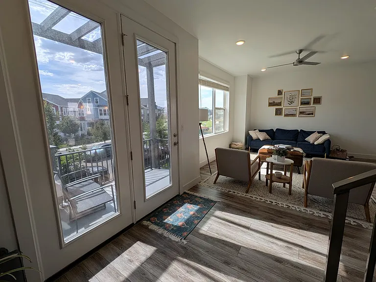 Balcony access from living room