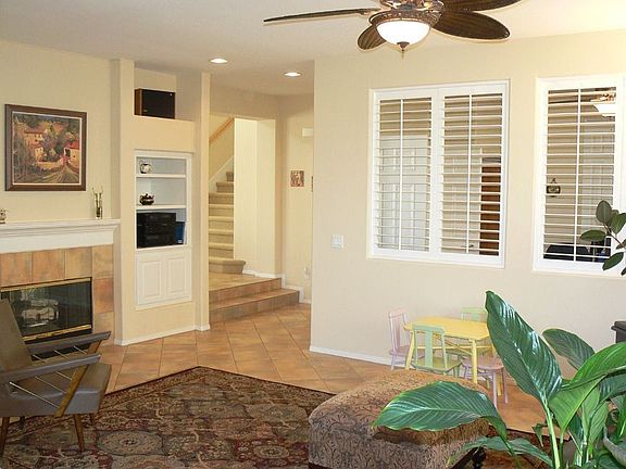 Inviting family room open to den!