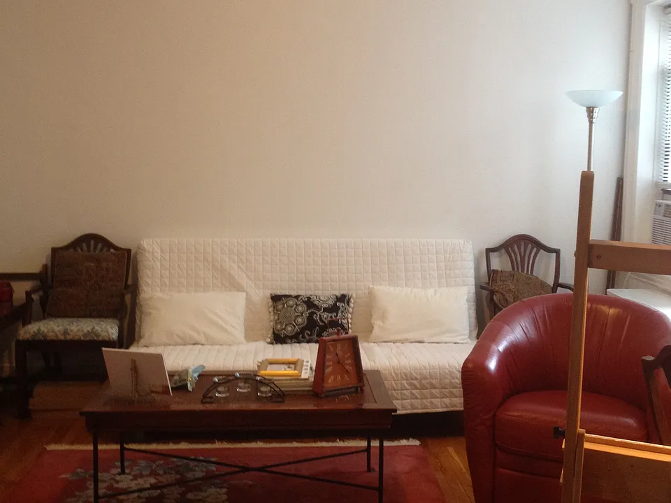 Large, bright living room
