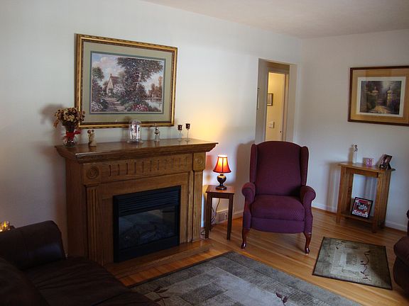 Beautiful refinished hardwood flooring throughout most of home. 