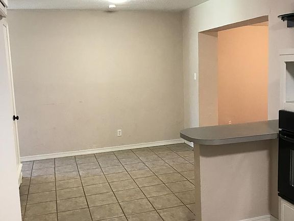 View of dining area from kitchen