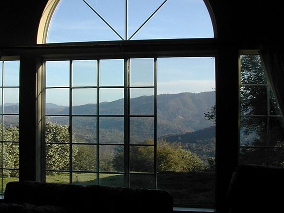View through livingroom window