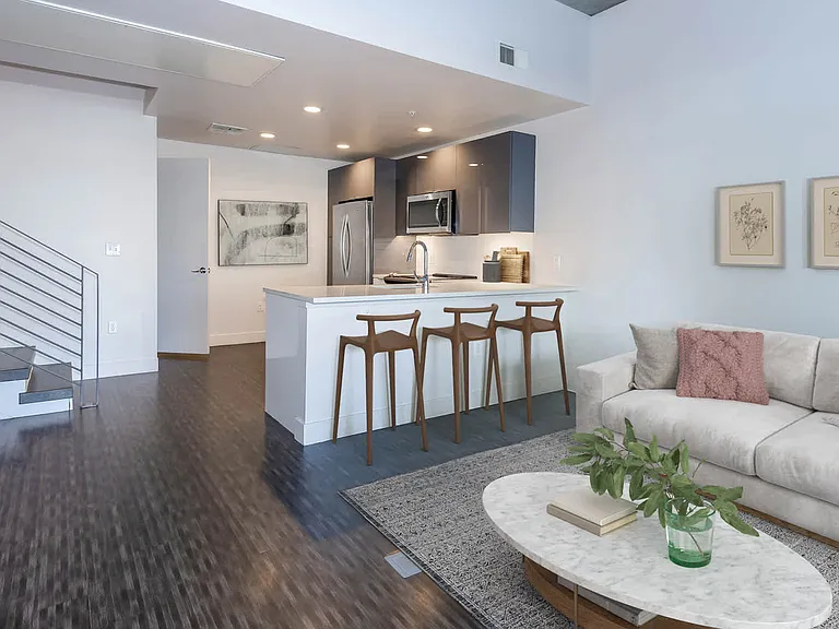 Living Room with Hard Surface Flooring