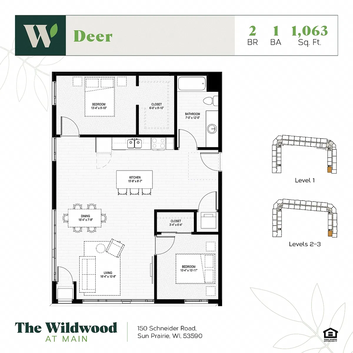 Floor plan Deer 50%