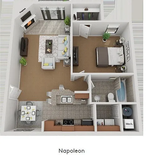 Floor plan Napoleon (Corporate)