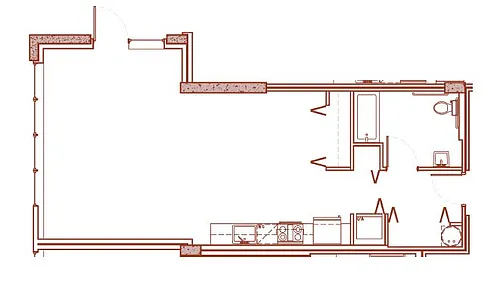 Floor plan Studio LW 4