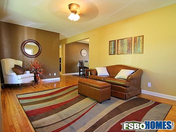 Front Living Room with Original Hardwood Flooring