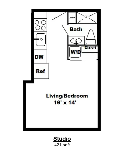 Floor plan STUDIO