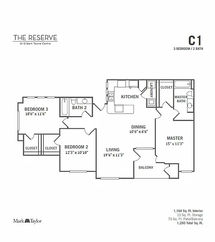 Floor plan 3 Bed/2 Bath