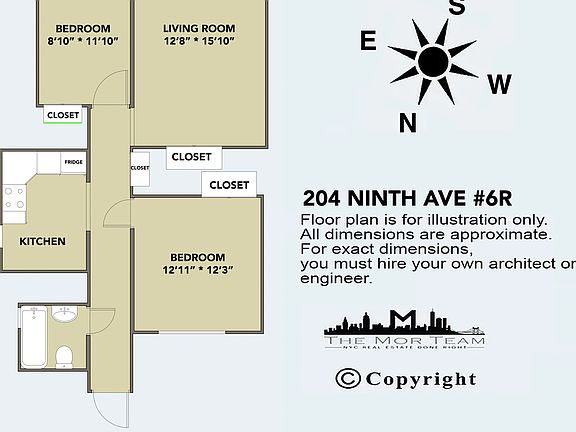 2nd image of 204 9th Ave Unit Penthouse 6r
