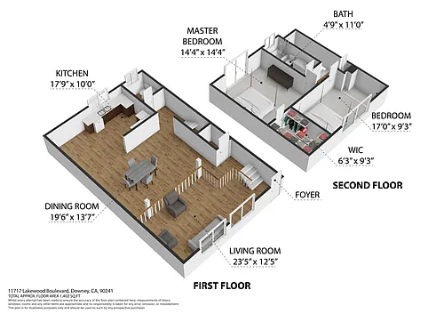 Floor plan 2 Bedroom B