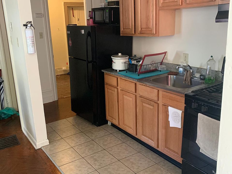 Kitchen and open dining room