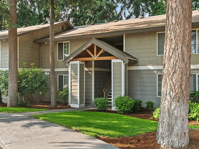 Welcoming community entrance with natural charm.