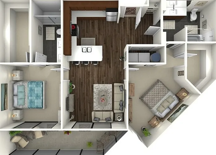 1,044 square foot two bedroom, two bath apartment home 1,044 square foot two bedroom, two bath apartment home