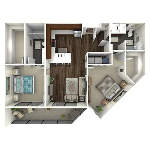 Floor plan 2B2 UPTOWN