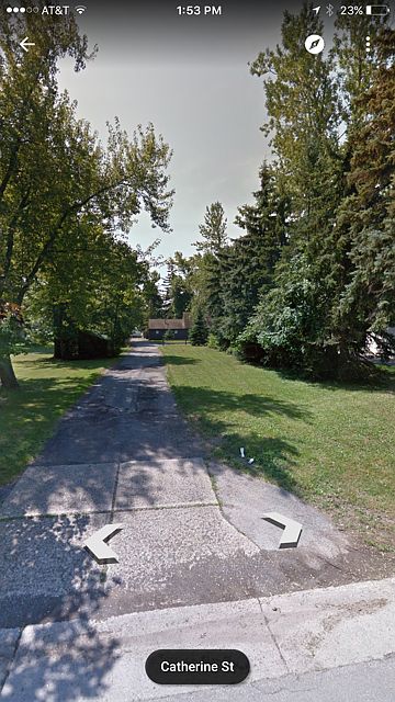 Existing driveway